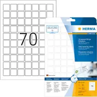 Herma 8339, Valkoinen, Itse kiinnittyvä tulostintarra, A4, Laser, Kiinteä, Matta