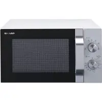 Sharp R204WA Microwave Oven, 800 W, White, 20 L, with Turntable (18102221)
