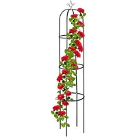 Relaxdays Puutarhagrilli "Tower" 190x40cm, musta väri
