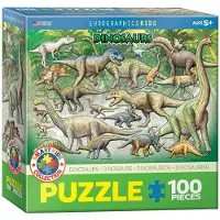 Eurographics Palapeli , 6100-0098, Dinosaurs, 100 kpl