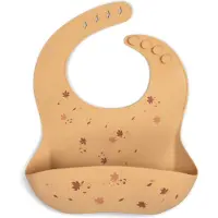 Filibabba Silikoni Ruokalappu - kastanjat - - OneSize - Ruokalaput