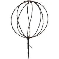 Star Trading LED ulkosisustus - pallo musta 40cm 88LED 3xAA Sphere 857-51