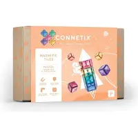 Connetix Pastel Square Pack 40 Pieces - Multi/patterned - ONE SIZE