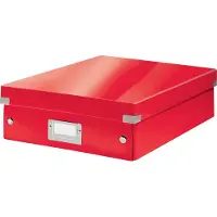 Leitz WOW Click & Store lokerikkolaatikko, Medium Punainen