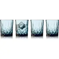 Lyngby Glas - Sorrento Viskilasi 32 cl 4 kpl Sininen