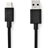 Nedis CCGW61600BK10 USB-A Uros- USB-C Uros 1.00 m USB 3.2 Gen 1 kaapeli