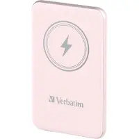 Verbatim 5000mAh Charge ‘n’ Go varavirtalähde, Magsafe, USB-C PD 20W, pinkki