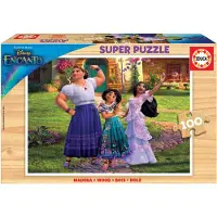 Educa 100 Pieces Encanto Disney Madera Wooden Puzzle Vihreä