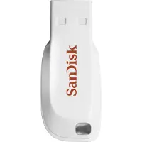 SanDisk Cruzer Blade USB 2.0 16 Gt -muistitikku, valkoinen