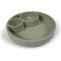 Filibabba Lautanen - Silikoni - Jaettu huoneisiin - Green - - OneSize - Lautaset