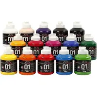 Creativ Light A-color Glossy Akryylimaali 500ml 15 Yksiköt