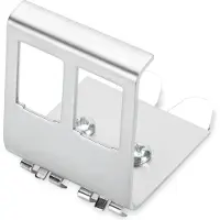 EFB Elektronik Keystone Modulhalter fuer Hutsch. Edelstahl f. 2xKeystone (ET-25184.1V2)