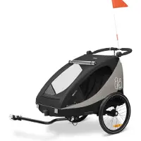 Hauck Dryk Duo Plus Pyöräkärry, Black