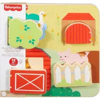 Fisher-Price Wooden Farm Animal Board Busy Activity Toy For Baby & Toddler, 1 Wood Piece - Multi/patterned - ONE SIZE