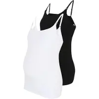 Lindex Maternity Toppi musta / valkoinen