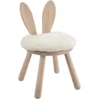 J-Line Chair Ear Rabbit Wood Natural - ONE SIZE