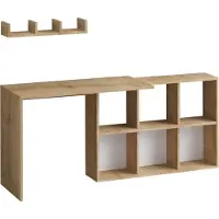 Skye Decor Teo 74 cm vaaleanruskea työpöytä