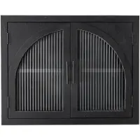 Bloomingville Lario seinäkaappi 62x49x23 cm Musta mänty