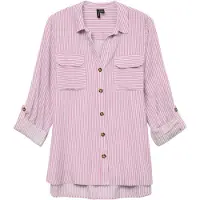 Vero Moda Pusero 'VMBumpy' vaalea pinkki / valkoinen