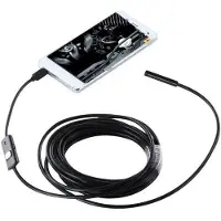 24hShop Matkapuhelimen tarkastuskamera - 5 metriä, LED-valo ja USB-liitäntä
