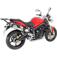 Hepco & becker Alum. Matkatavarateline STREET TRIPLE/R -12 MUSTA