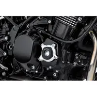SW-Motech moottorin kotelon suoja - musta/hopea. Kawasaki Z900 mallit (16-).