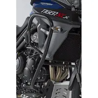 SW-Motech Crash bar - musta. Triumph Tiger 800 mallit (15-).