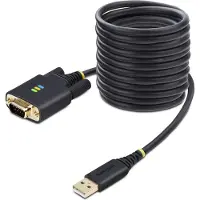 StarTech.com USB-sarjaporttia varten kaapeli - - 3m - Vaihdettava DB9 - FTDI IC - ESD-suojaus Taso 4