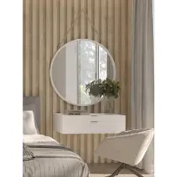 Eltap Peili köydellä Grace Lustro 80cm, valkoinen