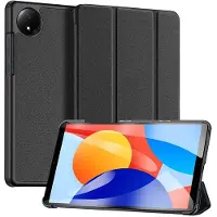 DUX Xiaomi Redmi Pad SE 8.7 Domo Tri-Fold Smart Lompakkokotelo - Musta
