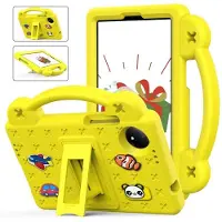 SKALO Xiaomi Redmi Pad SE 8.7 Kuori kahvalla/telineellä - Keltainen