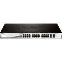 D-Link 24x 10/100/1000 Base-T ports with 4 x 1000Base-T /SFP ports