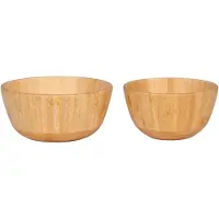 House Nordic Signe - Bowl, Bamboo, Natural Set Of 2 - Beige - 7X15X15CM