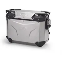 Givi Trekker Outback EVO -sivulaukku 37L Monokey, 37 litraa, vasen, hopea oranssi