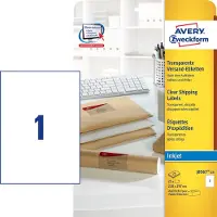 Avery - transparent address labels - 25 label(s) - A4