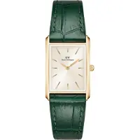 Daniel Wellington Bound 22X32 Green Croc Leather G Champagne Sunray - Green - 22X32MM