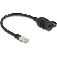 HQ Products 87893, 0,2 m, F/UTP (FTP), RJ-50, RJ-50, Musta