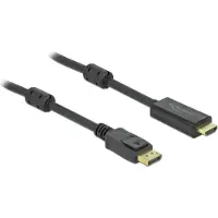 DeLOCK – Aktiivinen DisplayPort 1.2 - HDMI -kaapeli 4K 60 Hz 5 m (85958)