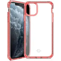 Itskins HYBRID CLEAR cover til iPhone 11 Pro / XS / X&reg;. R&oslash;d og gennemsigtig