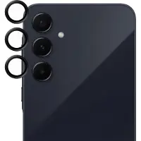 PanzerGlass SAFE. by  Camera Lens Protector Black Samsung Galaxy A55 5G, Samsung, Samsung - Galaxy A55 5G, Asennus kuivana, Naarmuuntumisenkestävä, I (SAFE95689)