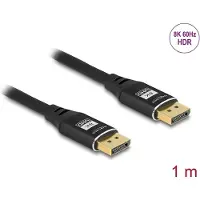 DeLOCK 80620, 1 m, DisplayPort, DisplayPort, Uros, Uros, 7680 x 4320 pikseliä