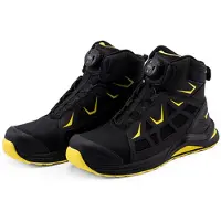 Projob 9517 Oryx Work Shoe, Mid Cut S3S Black/Yellow 38