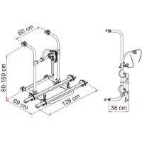 Fiamma Pro Pyöräteline 2 Pyörälle