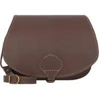 Juscha Allison Crossbody-laukku Nahka 26 cm Ruskea