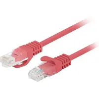 Lanberg patch cable - 1 m - red RAL 3017 - Punainen - 1meter