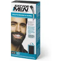 Just for men Geeliväri viiksille, parralle ja poskille #musta 15 ml