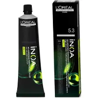 L'Oréal Pysyvä värjäys L'OREAL Expert Professionnel Inoa Ei Ammoniakkia 5.3 60 Gr Unisex - Kastanja - Kremi