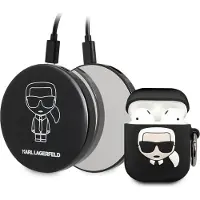 Karl Lagerfeld Ikonik musta AirPods-kotelo