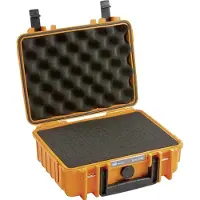 B&W Outdoor Case 1000 with pre-cut foam orange