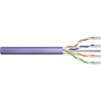 Digitus Professional - Bulkkabel - 50 m - 6.3 mm - UTP - simplex - CAT 6 - IEEE 802.5/IEEE 802.3 - halogenfri, stigtap, solid, campus - lilla, RAL 4005